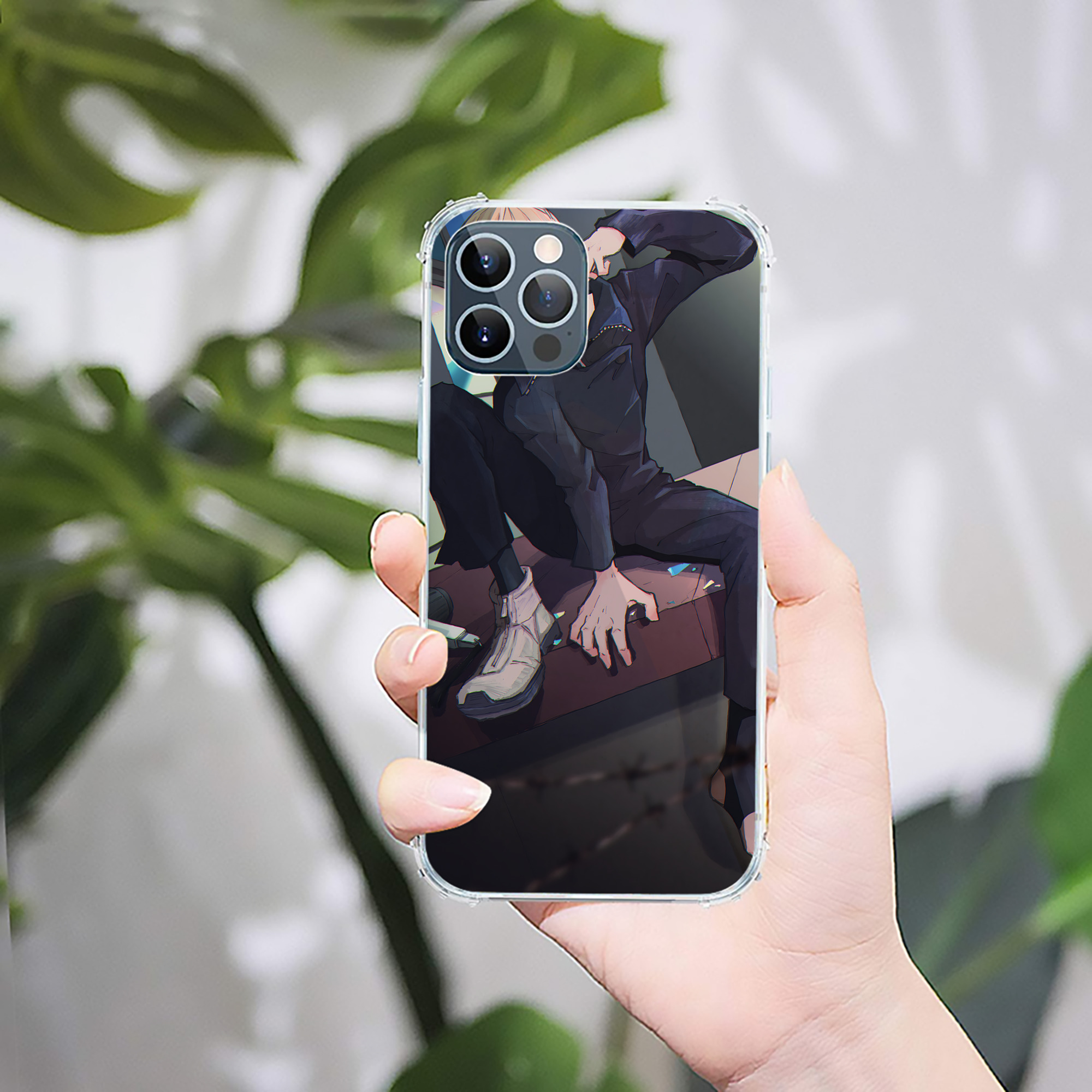 （画像用） 呪術廻戦 Jujutsu Kaisen 【iPhone 12シリーズ対応】透明スマホケース（クリアソフトケース）